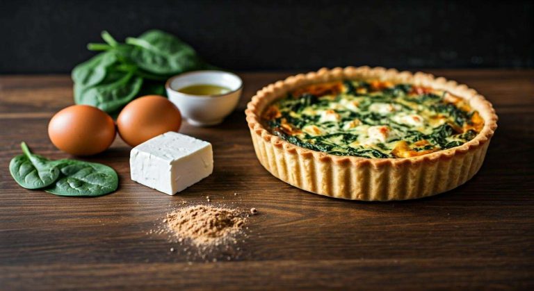 Quiche aux épinards et feta : recette savoureuse et facile