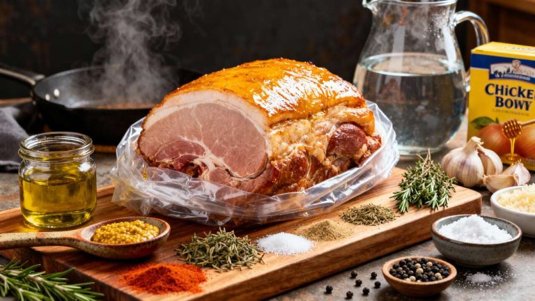 Rouelle de porc savoureuse cuite au four