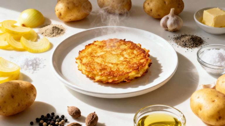 Recette facile : galette de pommes de terre croustillante