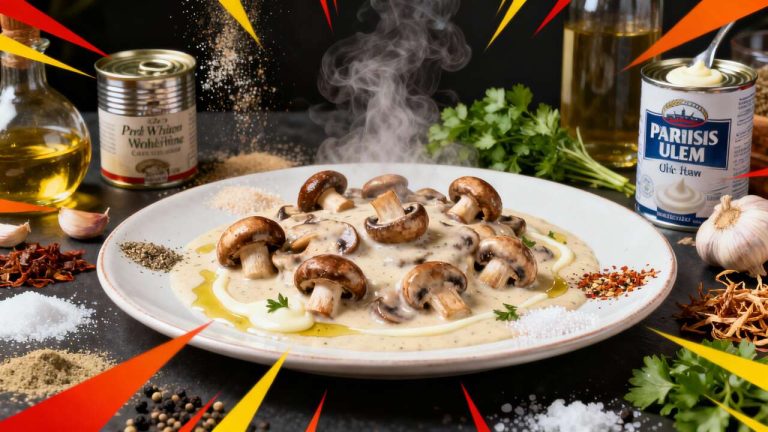Champignons de Paris à la crème : recette facile et rapide