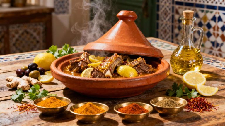 Tajine d&rsquo;agneau aux citrons confits : recette savoureuse