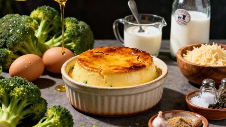 Flan de Brocolis : recette Facile et Délicieuse