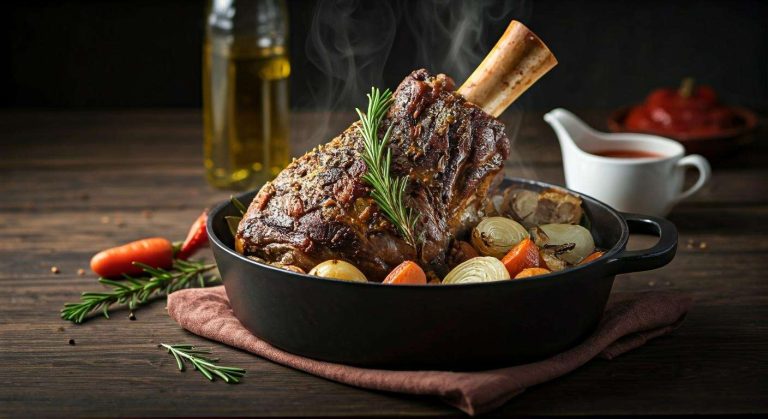 Épaule d'agneau en cocotte en fonte : recette savoureuse