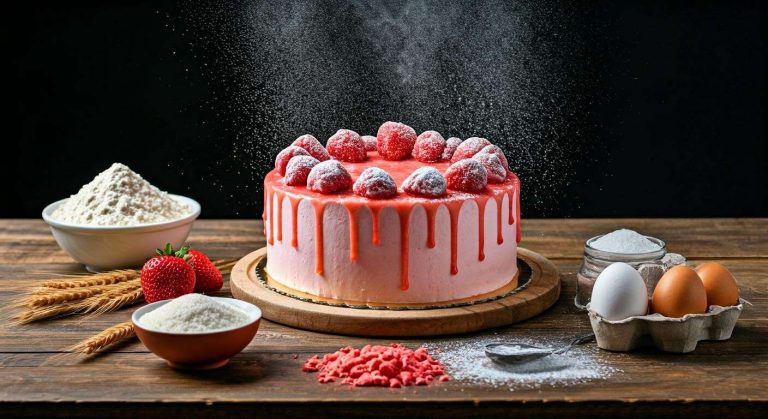 Gâteau d'anniversaire aux fraises : recette facile et gourmande
