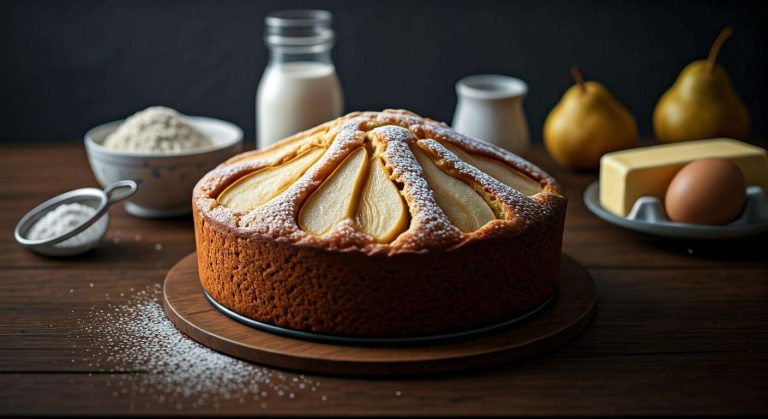 Gâteau aux poires de ma grand-mère : recette facile et savoureuse