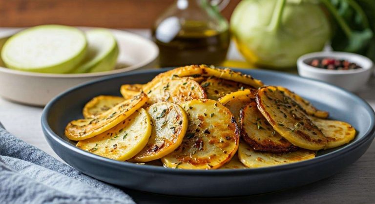 Recette de Chou-Rave Poêlé : simple et Savoureuse