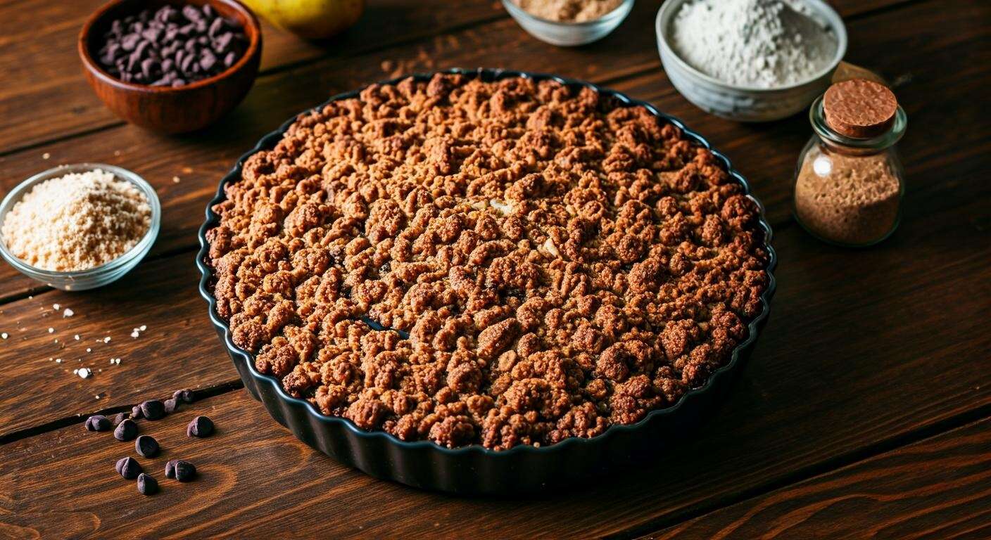 Crumble poire chocolat : un dessert facile et gourmand