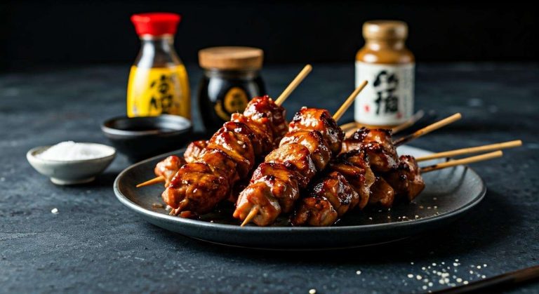 Recette de brochettes de poulet yakitori faites maison