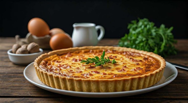 Quiche sans pâte aux lardons : recette facile et savoureuse