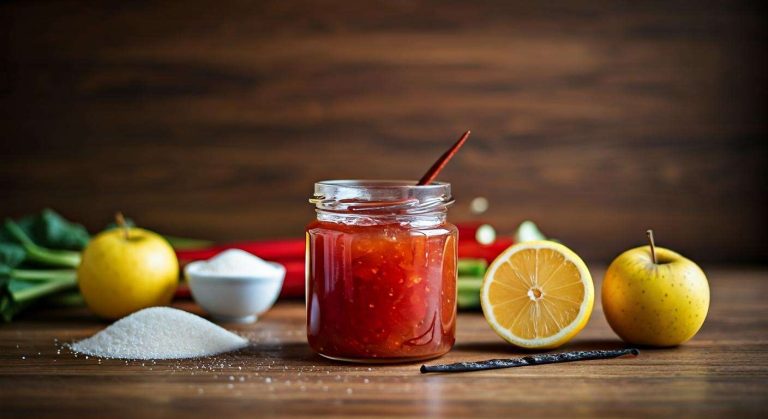 Confiture de rhubarbe et pommes : recette gourmande et facile