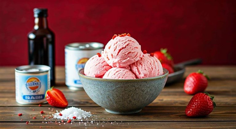 Glace à la fraise sans sorbetière : recette facile maison