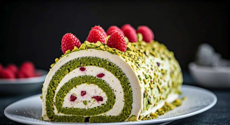 Bûche Framboises Pistaches : délice Festif Incontournable
