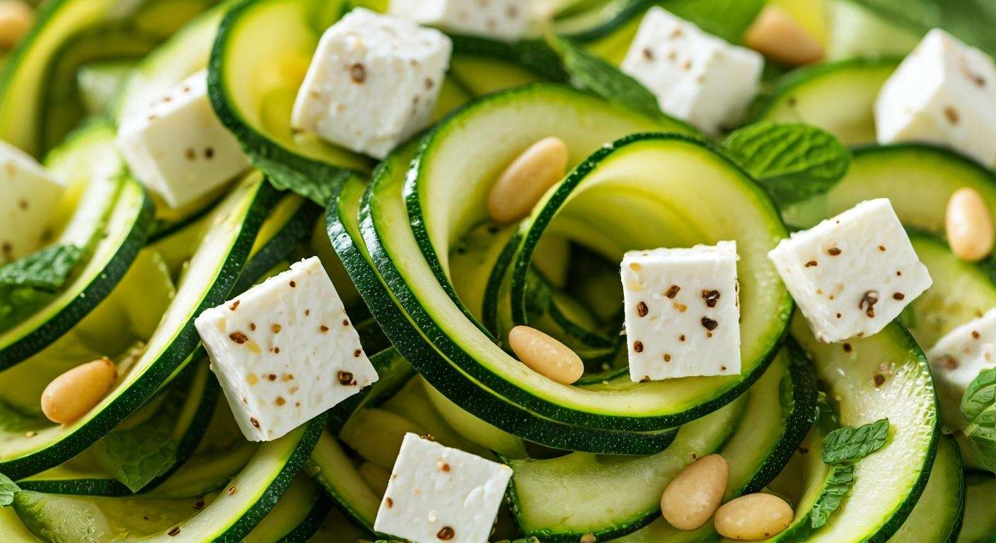 Salade froide de courgettes râpées : recette facile et fraîche