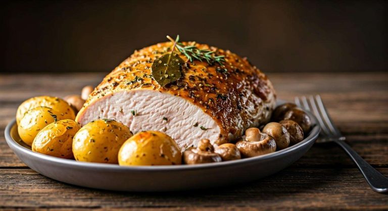 Rôti de dinde au four : recette savoureuse et facile