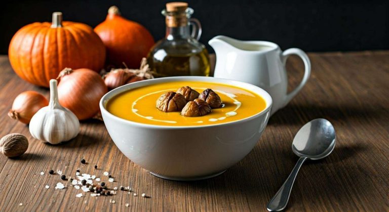 Velouté de Potimarron aux Châtaignes : recette Délicieuse et Facile