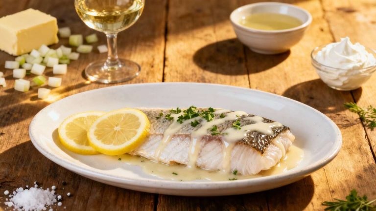 Sauce au vin blanc pour poisson : recette facile et savoureuse