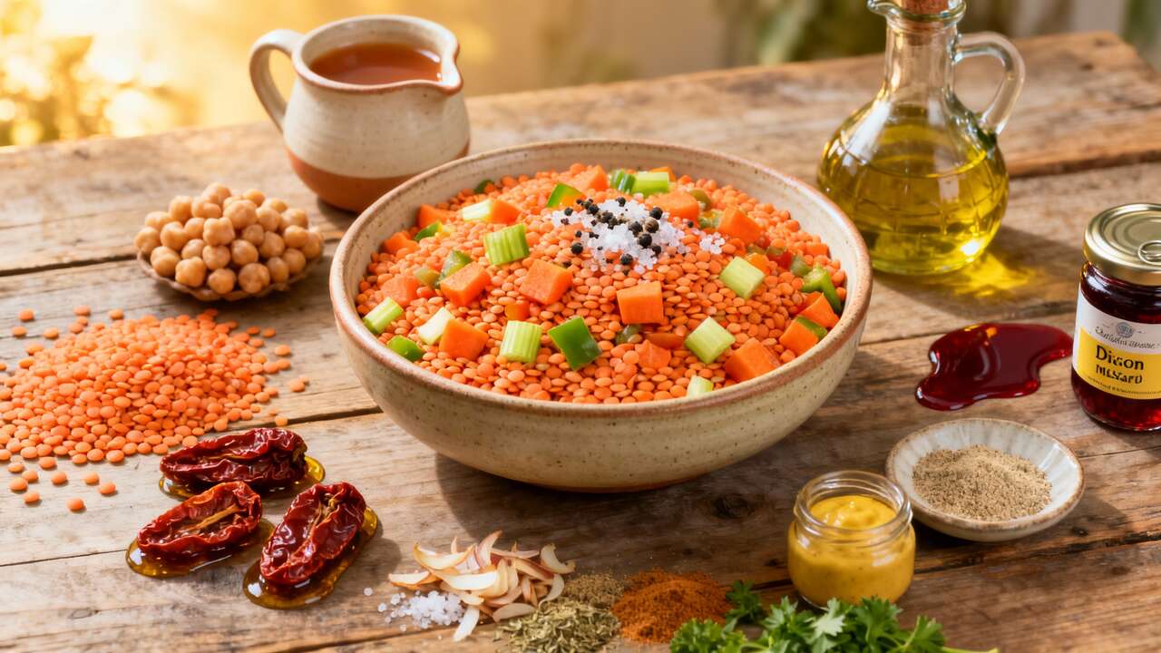 Salade de lentilles corail : délice sain et rapide