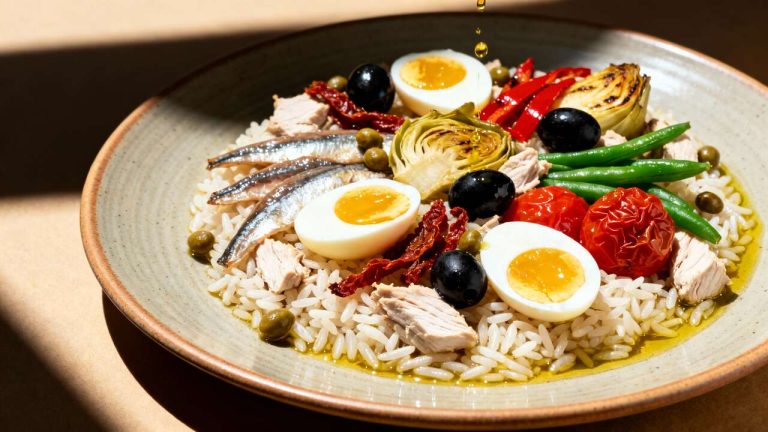 Salade de riz niçoise : recette savoureuse et facile