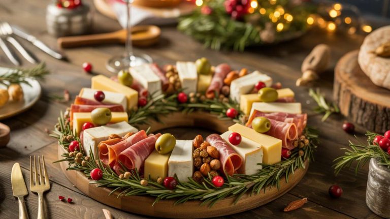 Cette couronne de Noël en charcuterie est la tendance déco qui se mange