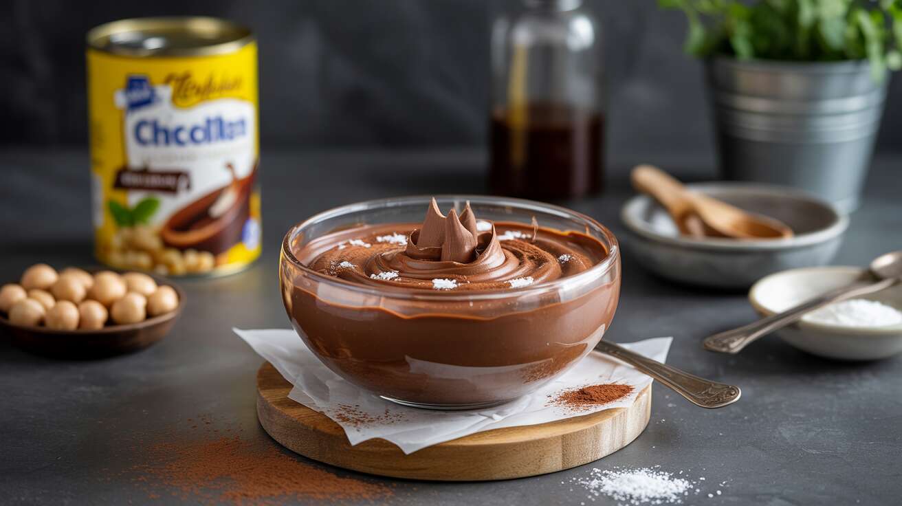 Mousse au chocolat sans œufs : l'astuce de l'eau de pois chiche pour une texture nuageuse