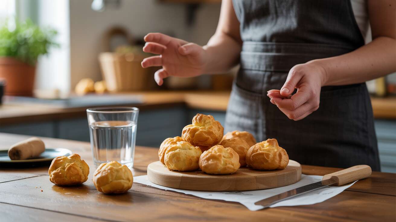 Gougères ratées ? L'astuce du verre d'eau pour qu'elles gonflent